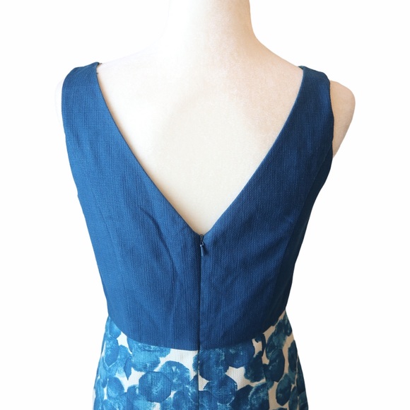 Anthropologie Tabitha White Turquoise Print Dress - Picture 7 of 9